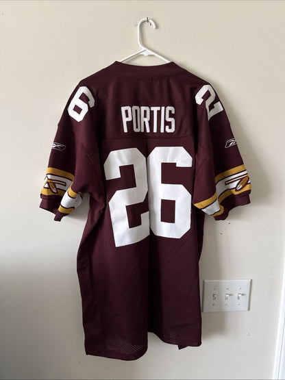 Men’s Reebok Clinton Portis #26 Washington Redksins Stitched Jersey Sz 52 - RARE