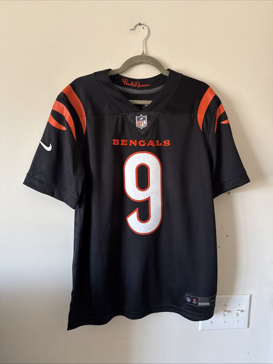 Men’s Nike Joe Burrow #9 Cincinnati Bengals Vapor Lmtd NFL Jersey Sz M - Black