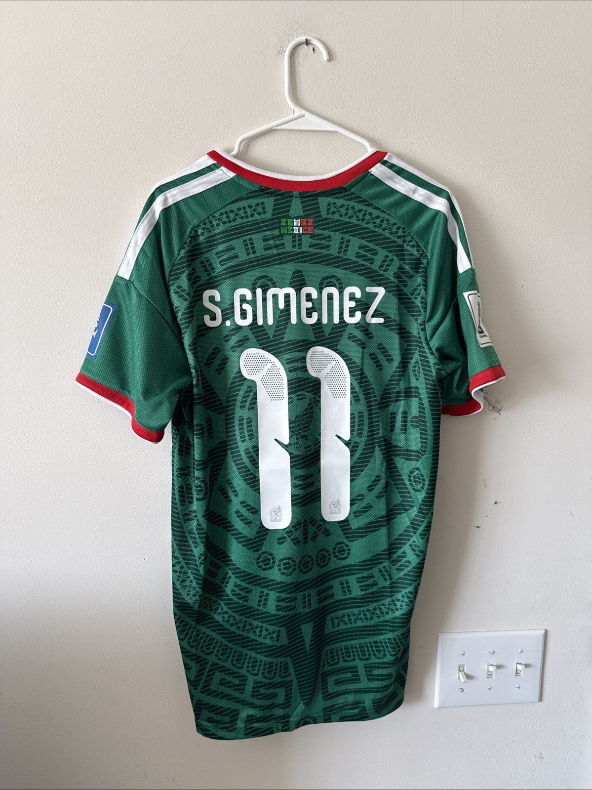 Men's adidas Santiago Gimenez #11 2026 Mexico Home WC Jersey Sz XL - Green NWT