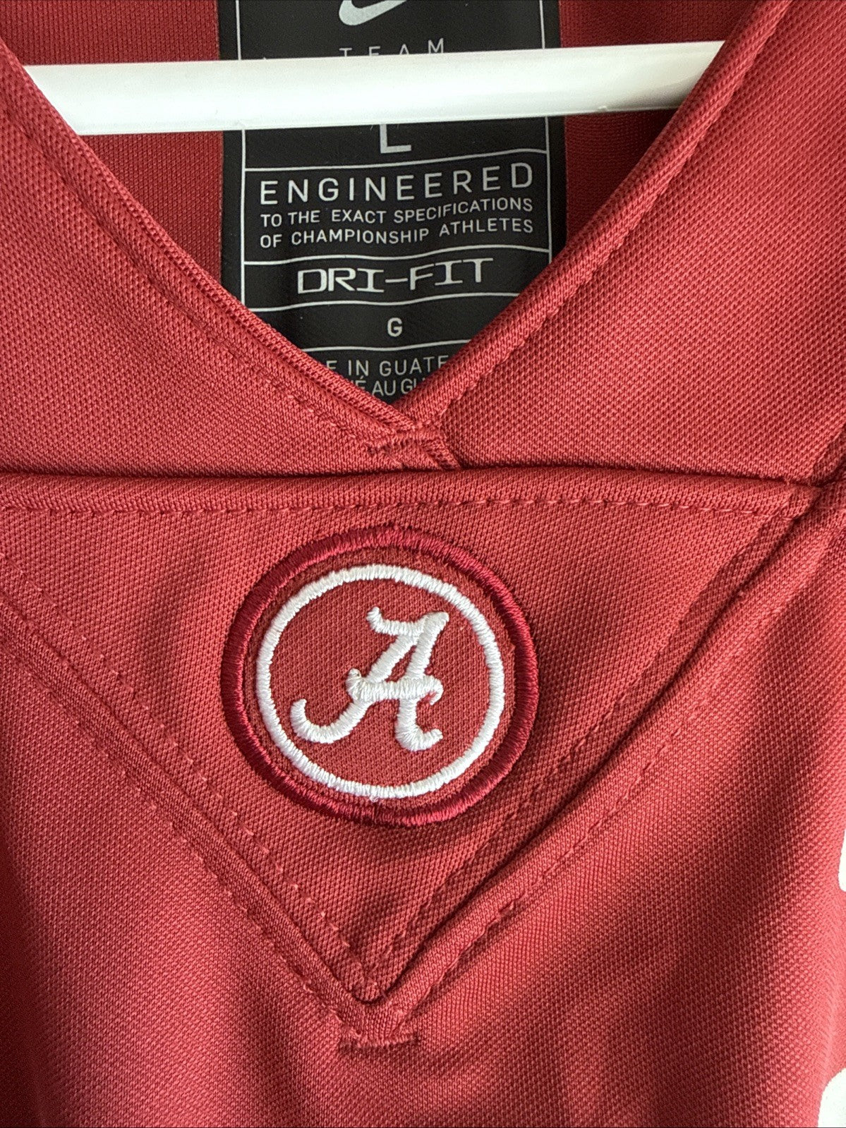 Men’s Nike Mac Jones #10 Alabama Crimson Tide NCAA Official Game Jersey Sz L