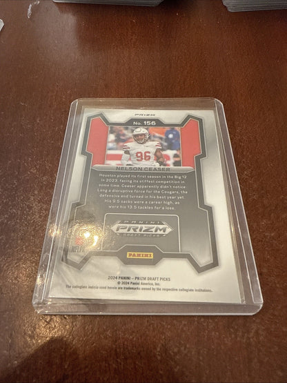 Nelson Ceaser 2024 Panini Prizm Draft SILVER PRIZM Rookie #156 HOUSTON COUGARS