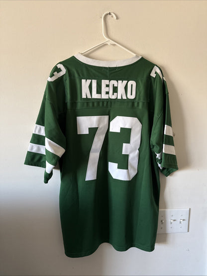 Men’s Mitchell & Ness Joe Klecko #73 NY Jets 1984 Jersey Silver Anniv Sz 54 RARE