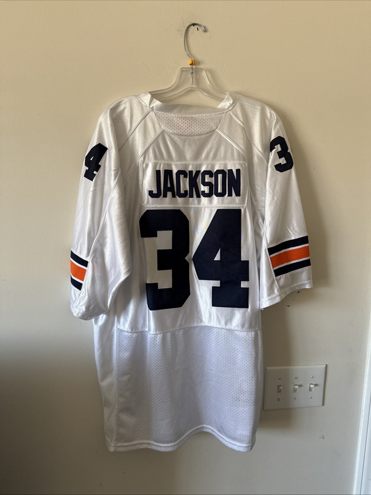 Men’s Under Armour Bo Jackson #34 Auburn Tigers NCAA Jersey Sz 50 - White