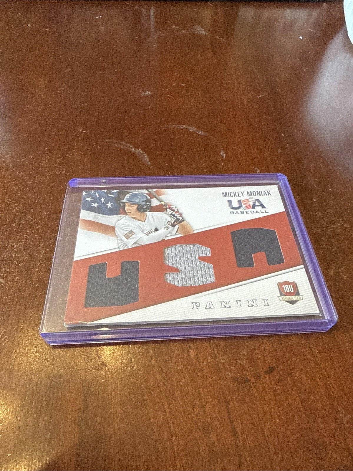 2015 Panini USA Baseball - 18u NT Mickey Moniak #14 Jersey Patch