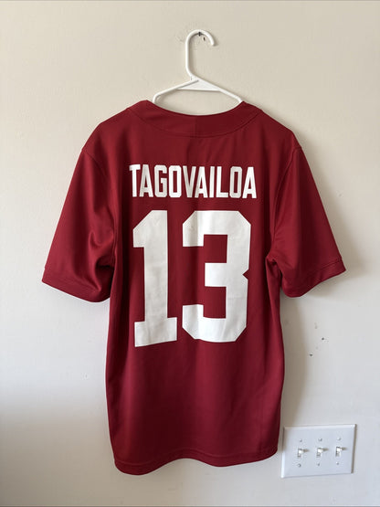 Men’s Nike Tua Tagovailoa #13 Alabama Crimson Tide Game Jersey Sz S - Red RARE