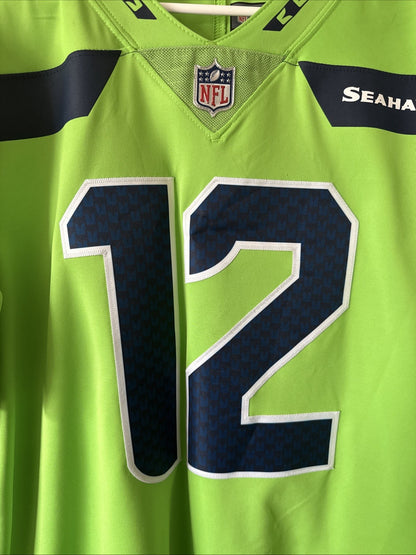 Nike Men's Seattle Seahawks #12 12th Fan Limited Color Rush Jersey Sz M - RARE