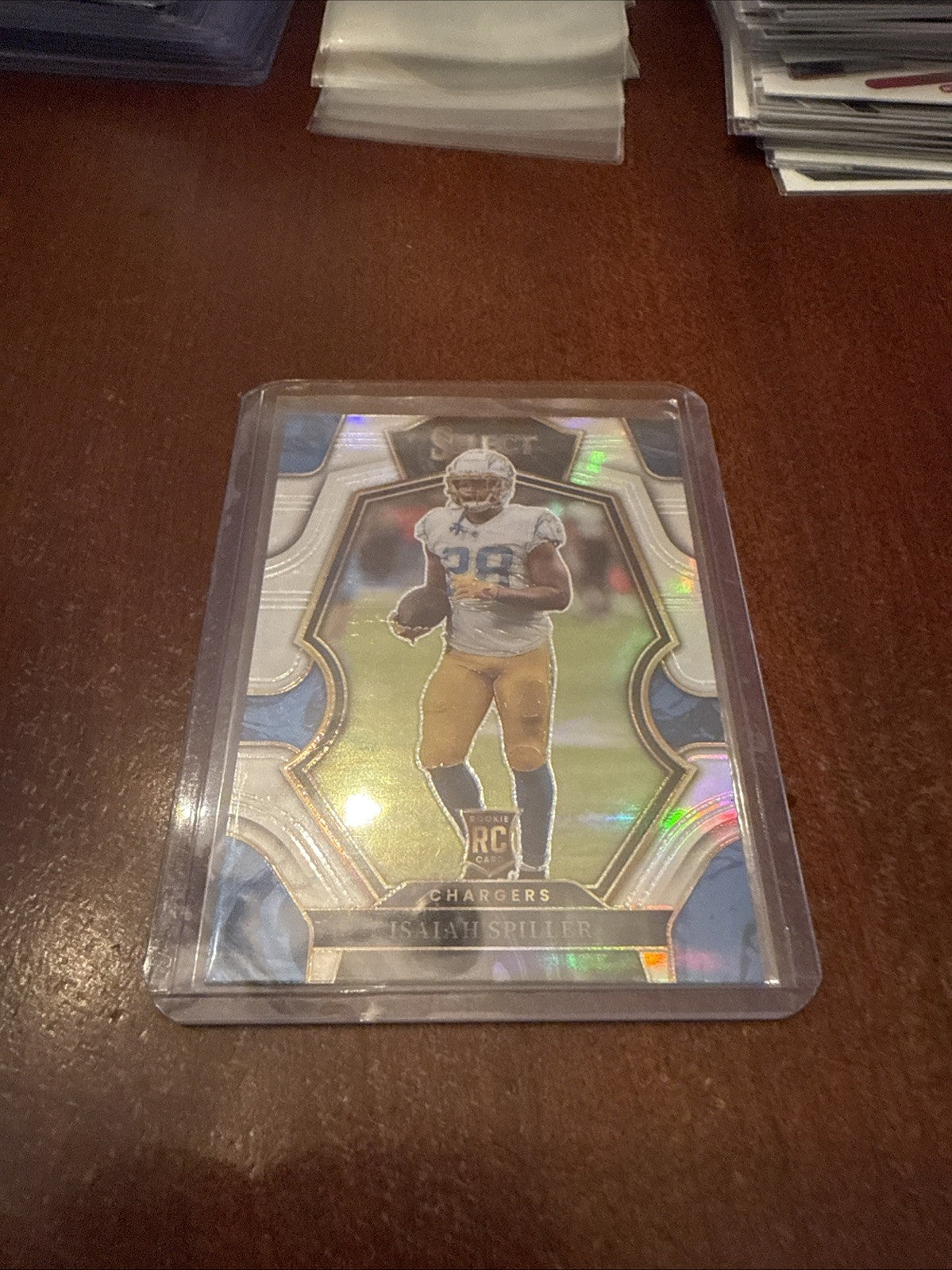 2022 Panini Select Premier Level Silver Prizm Isaiah Spiller #157 Rookie RC