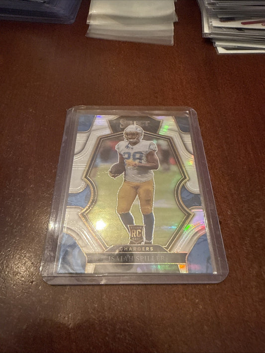 2022 Panini Select Premier Level Silver Prizm Isaiah Spiller #157 Rookie RC
