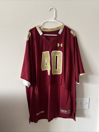 Men’s Under Armour Luke Kuechly #40 Boston College Eagles Jersey Sz 2XL - RARE