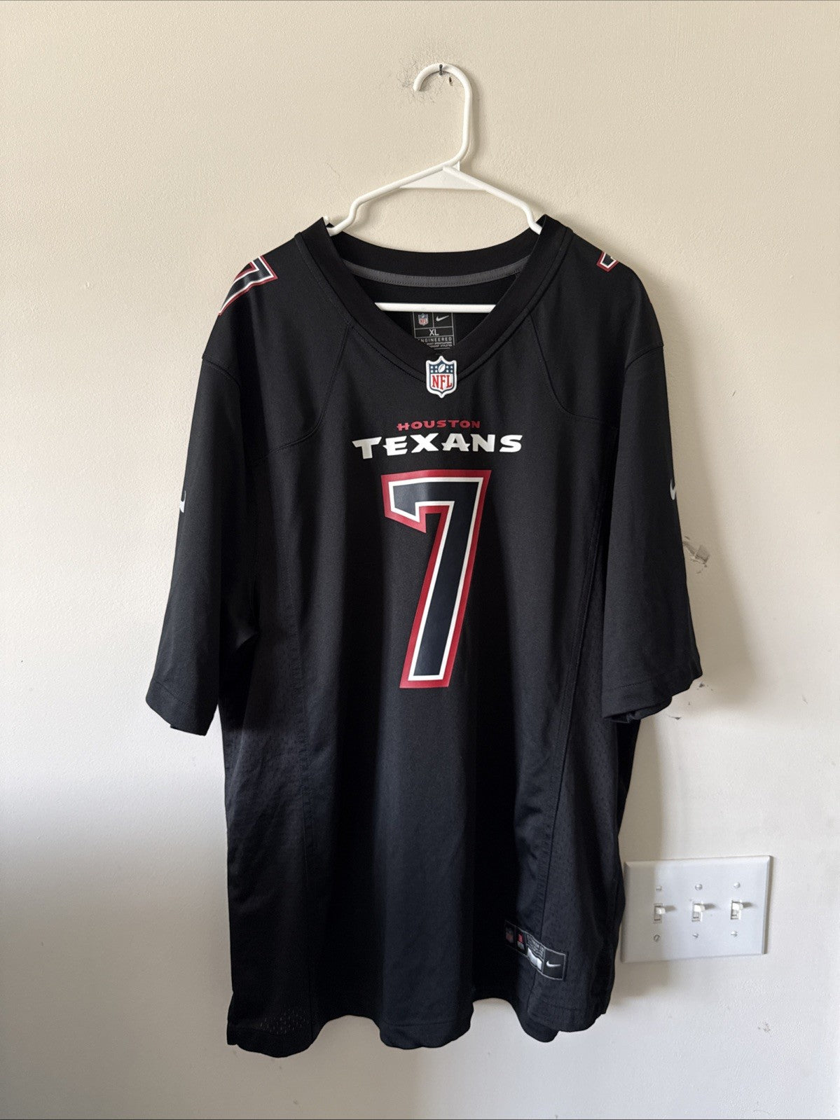Men's Nike C.J. Stroud #7 Houston Texans Carbon Black Fashion Jersey Sz XL RARE