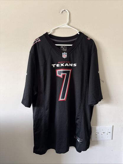 Men's Nike C.J. Stroud #7 Houston Texans Carbon Black Fashion Jersey Sz XL RARE