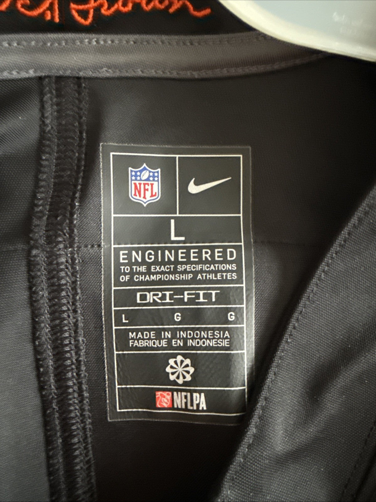 Men’s Nike Joe Burrow #9 Cincinnati Bengals Vapor Lmtd NFL Jersey Sz L - Black