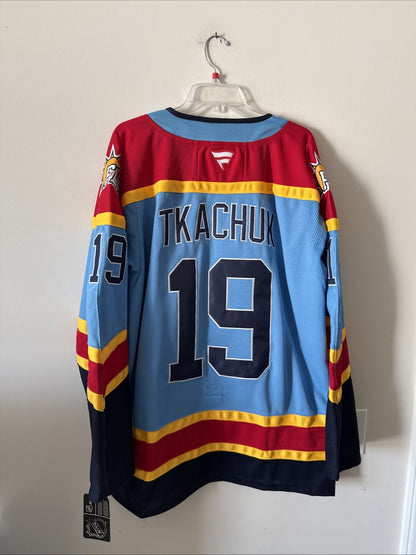 MEN’S FANATICS MATTHEW TKACHUK #19 PANTHERS REVERSE RETRO 2.0 JERSEY SZ 54 NWT