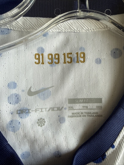 Men’s Nike 2023 USMNT ADV Authentic Soccer Home Jersey Sz 2XL - White RARE