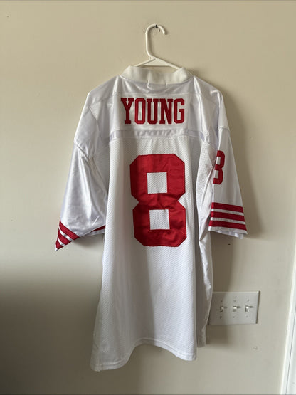 MENS MITCHELL & NESS STEVE YOUNG #8 1989 NFL LEGACY JERSEY SZ 50 - RARE