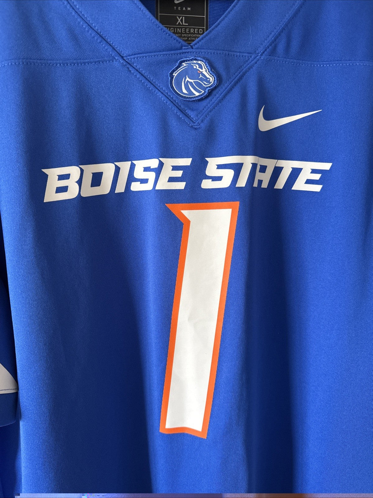 Men’s Nike Boise State Broncos #1 Untouchable Football Jersey Sz XL - Blue NWOT