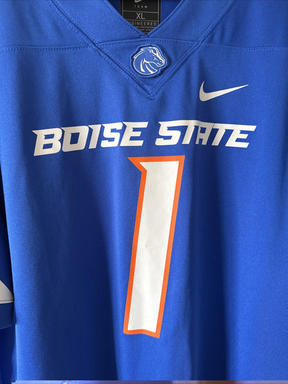 Men’s Nike Boise State Broncos #1 Untouchable Football Jersey Sz XL - Blue NWOT