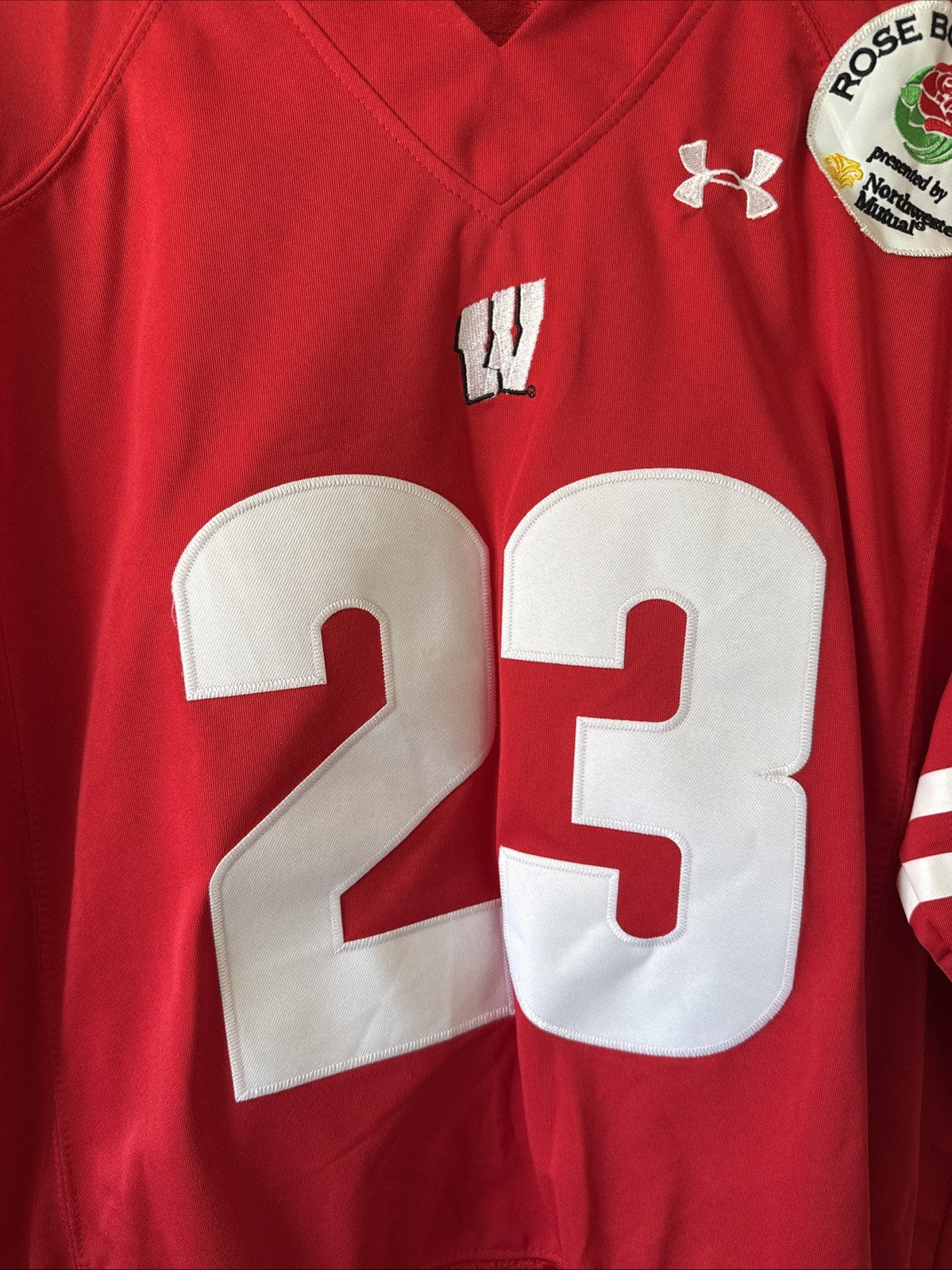 Men's Under Armour Jonathan Taylor #23 Wisconsin Badgers Rose Bowl Jersey Sz XL