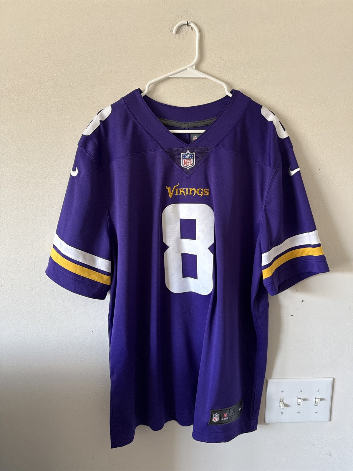 Men’s Nike Kirk Cousins #8 Minnesota Vikings Vapor Limited Jersey Sz XL - RARE