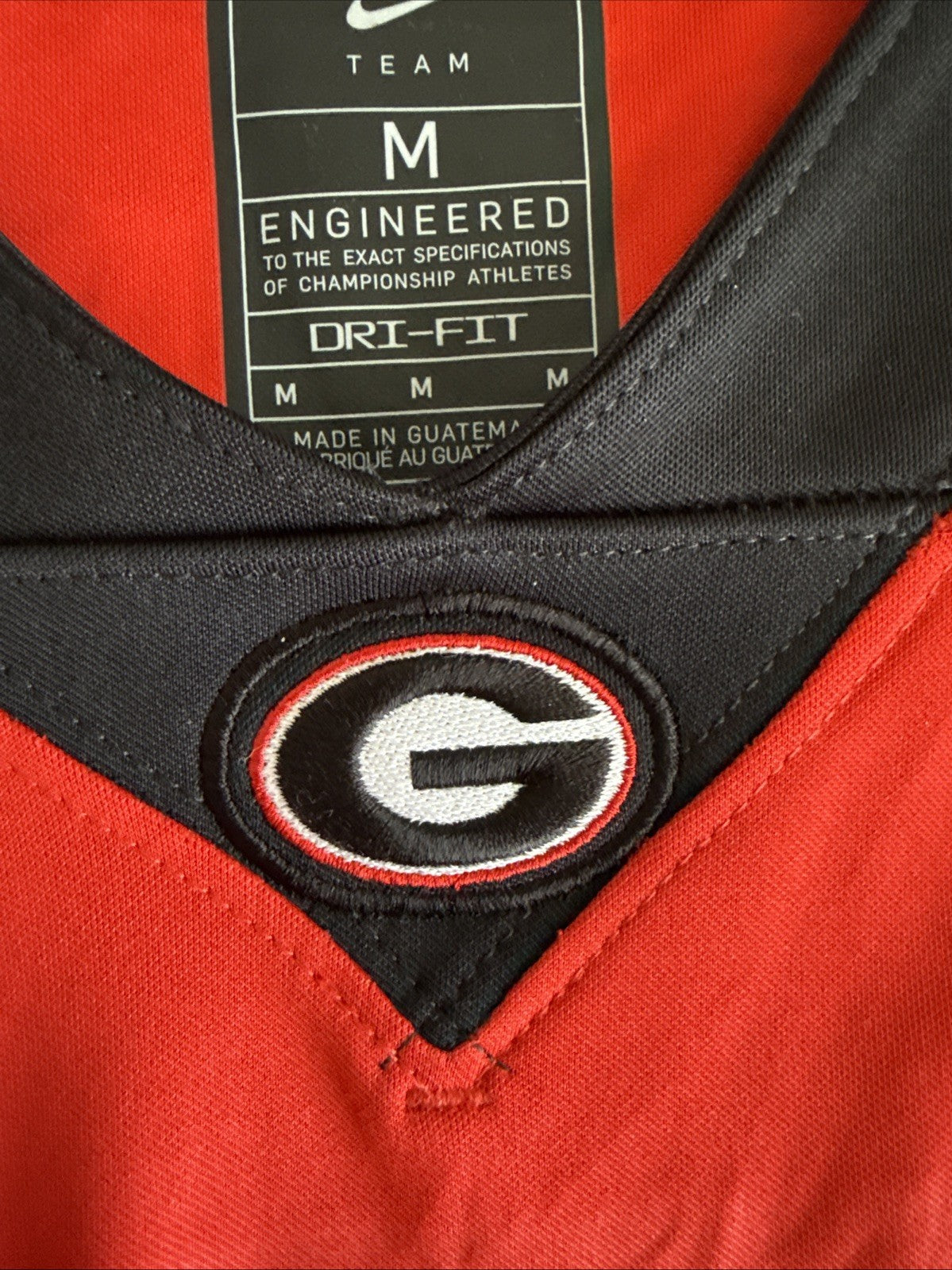 Men’s Nike Maurice Hayes Jr #16 Georgia Bulldogs NCAA Jersey Sz M - Red RARE