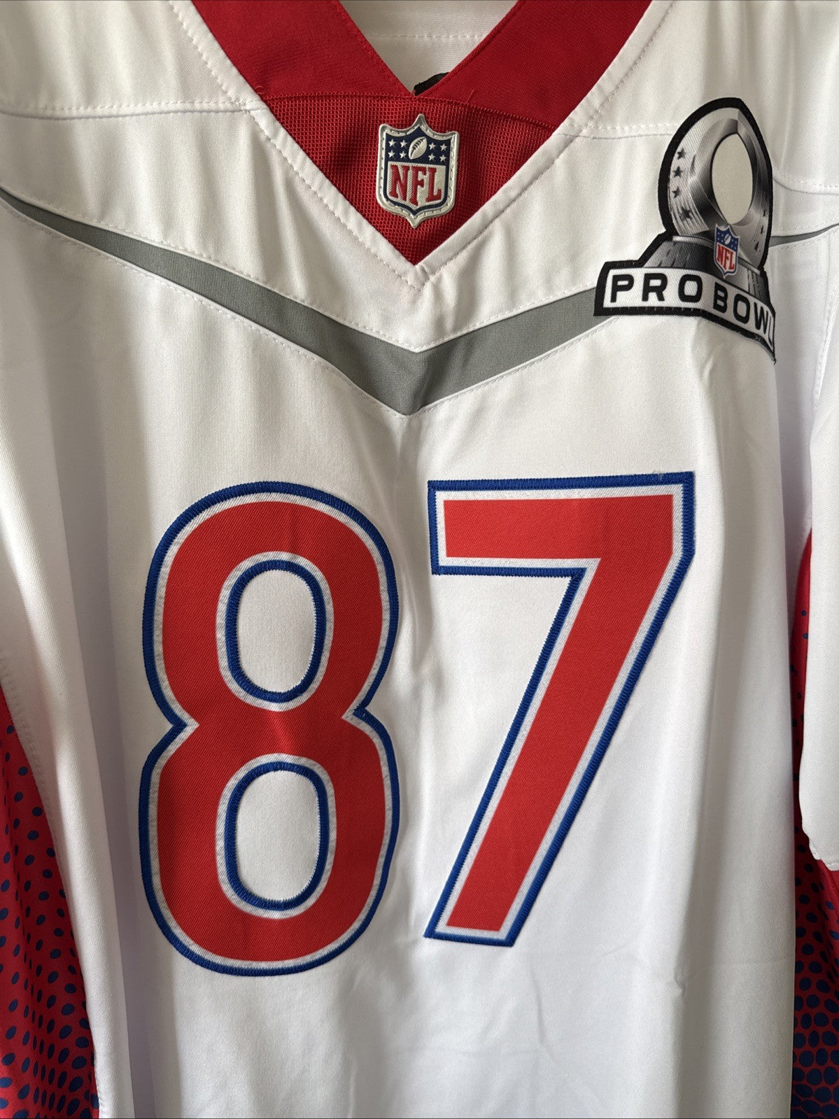 Men’s Nike Travis Kelce #87 Kansas City Chiefs 2022 Pro Bowl Jersey Sz L - RARE