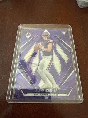2024 Panini Phoenix JJ McCarthy Purple Fade #185 Vikings Color Match