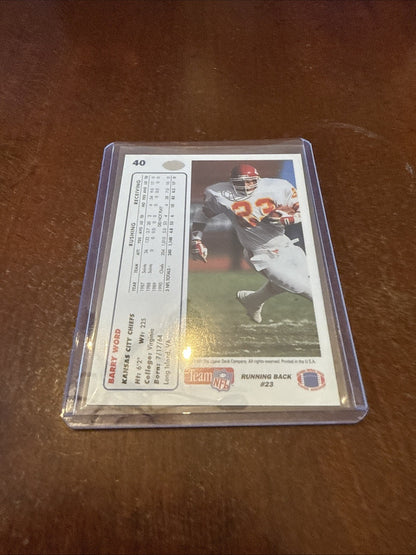 1991 Upper Deck - Barry Word #40 Autograph
