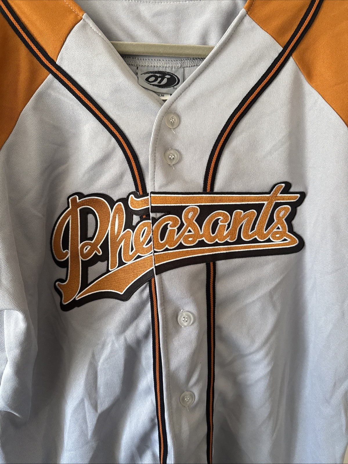 MEN’S OT SPORTS SIOUX FALLS FIGHTING PHEASANTS BASEBALL JERSEY MiLB SZ M - RARE