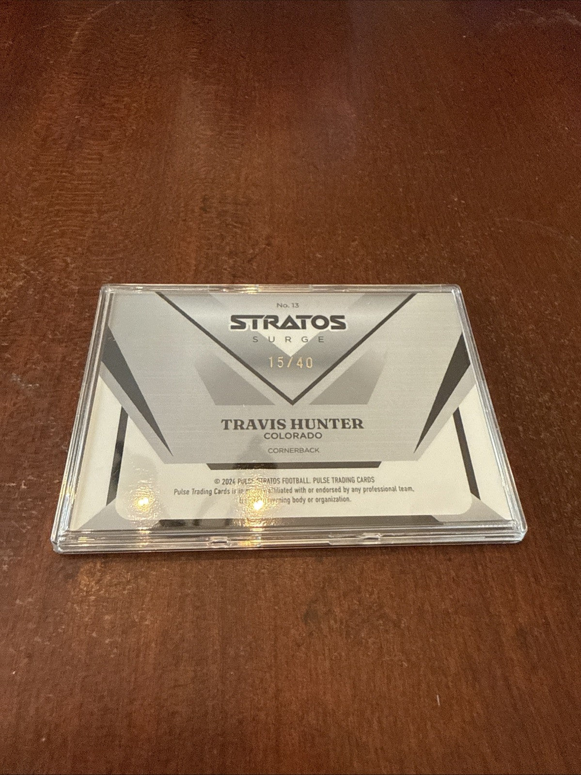 2025 Pulse Stratos Travis Hunter SURGE Rookie /40 Colorado #12 RC