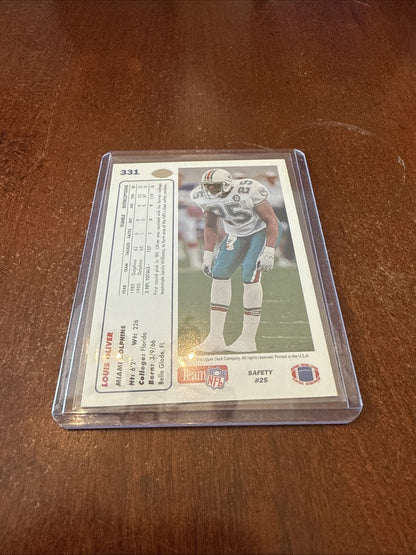 1991 Upper Deck - Louis Oliver #331 Autograph