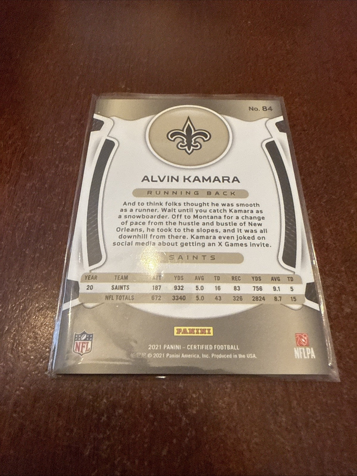 2021 Certified Mirror Pink /10 Alvin Kamara #84