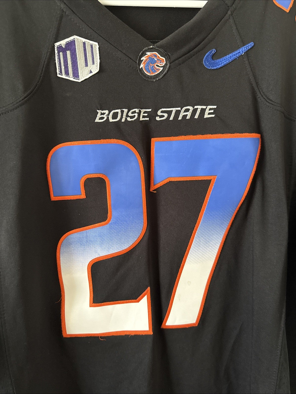 Men’s Nike Jay Ajayi #27 Boise State Broncos Football Jersey Sz 2XL - Black RARE