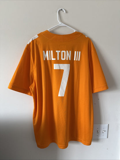 Men’s Nike Joe Milton III #7 Tennessee Volunteers Jersey Sz XL - Orange RARE