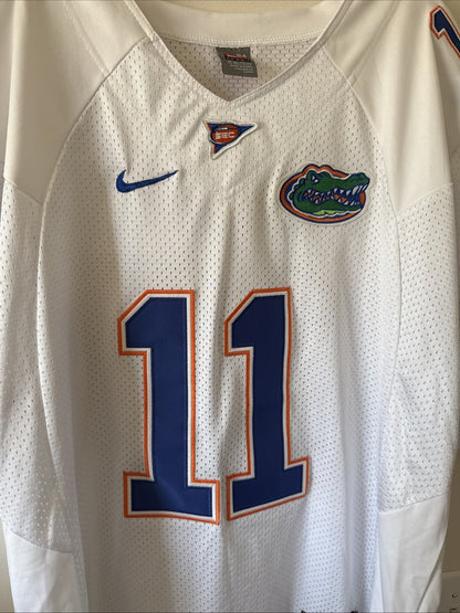 Men’s Nike Jordan Reed #11 Florida Gators Authentic Jersey Sz 54 - White RARE