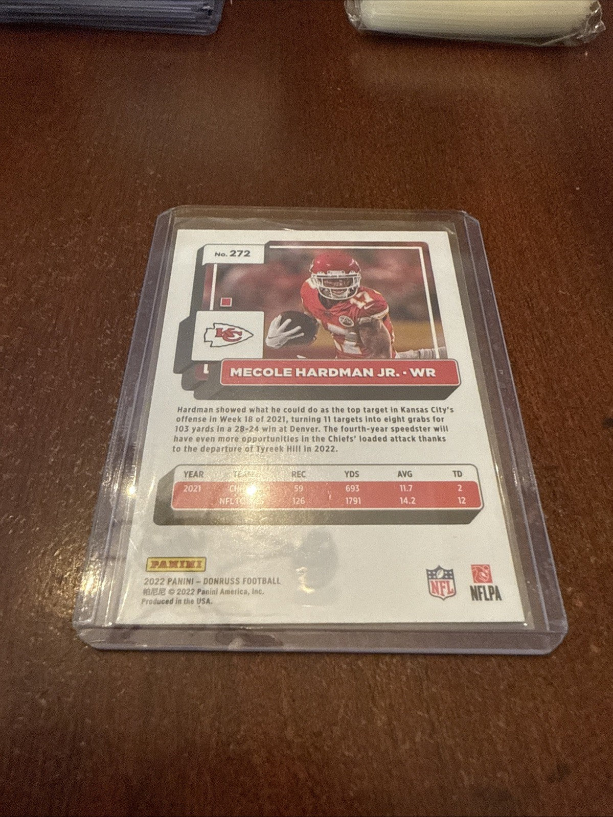 2022 Panini Donruss Press Proof Red Mecole Hardman Jr #272