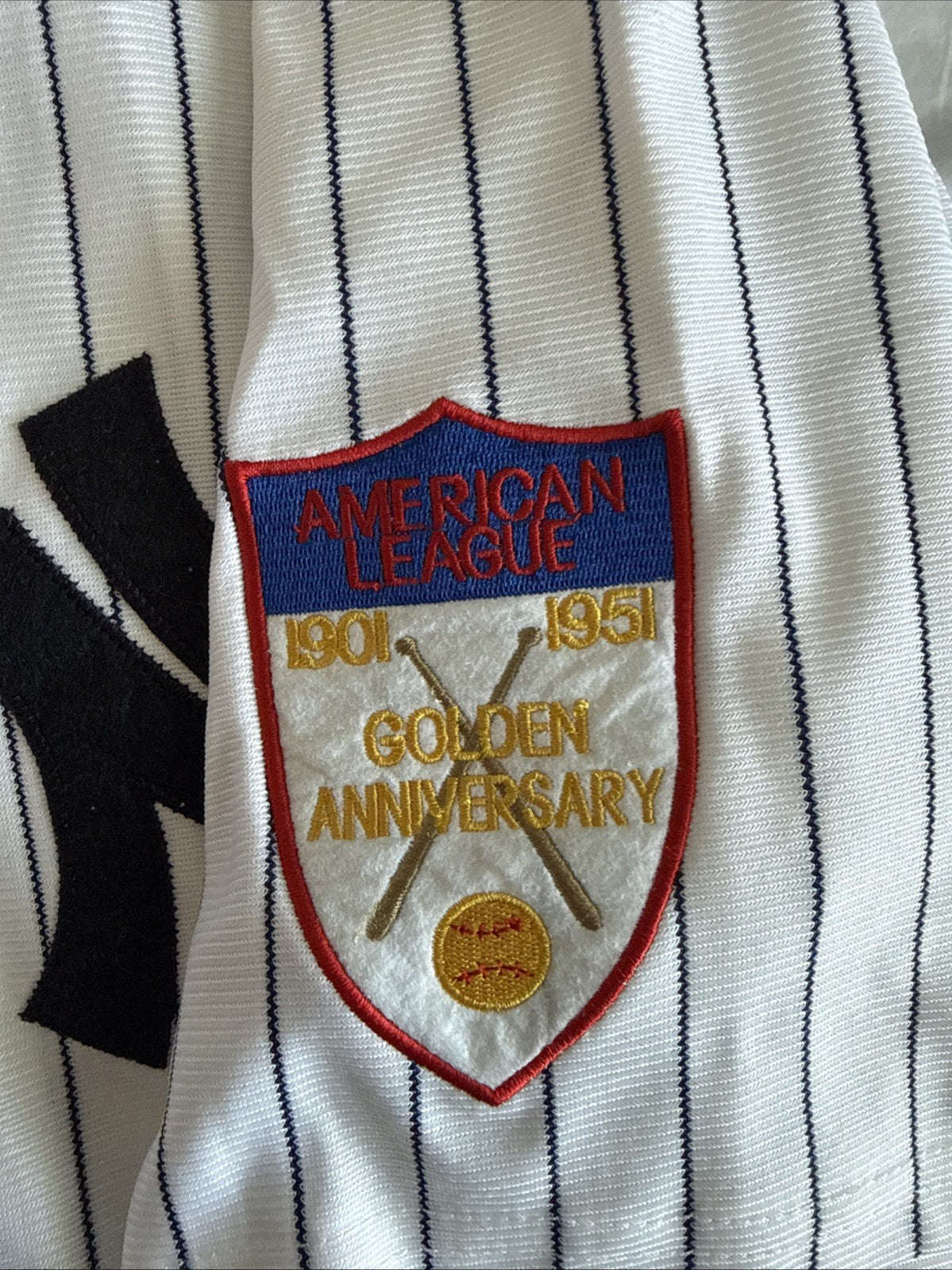 Men’s Mitchell & Ness Mickey Mantle #7 1951 NY Yankees MLB Jersey SZ 48 - RARE