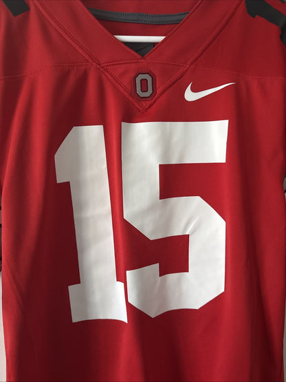 Men’s Nike Ezekiel Elliott #15 Ohio State Buckeyes Throwback Jersey Sz S - RARE