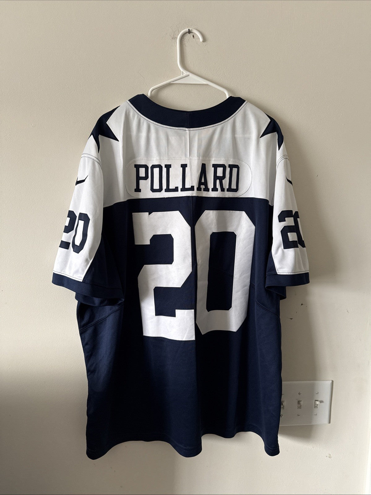 Men’s Nike Tony Pollard #20 Dallas Cowboys Vapor Lmtd Throwback Jersey Sz 3XL