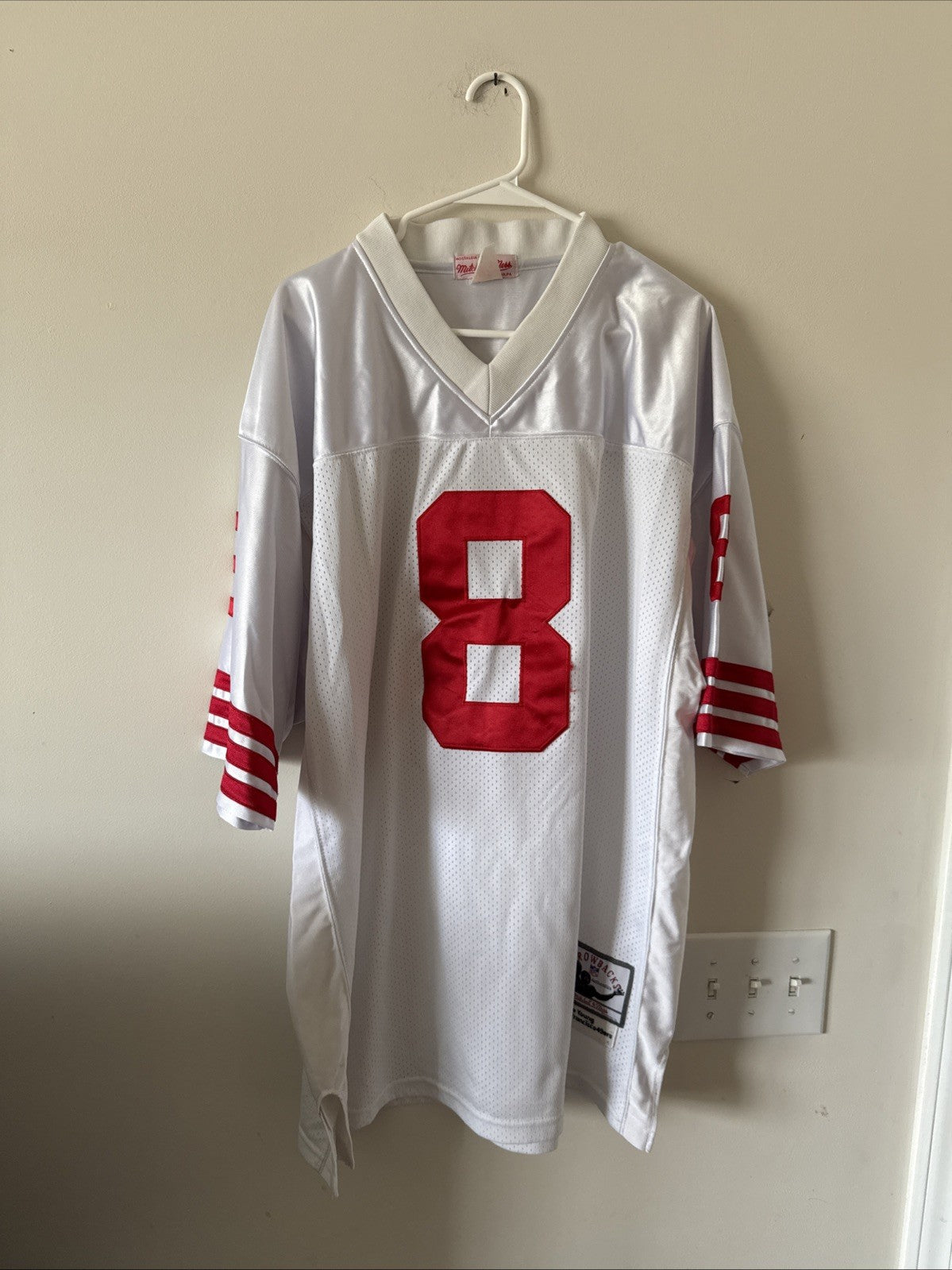 MENS MITCHELL & NESS STEVE YOUNG #8 1989 NFL LEGACY JERSEY SZ 50 - RARE