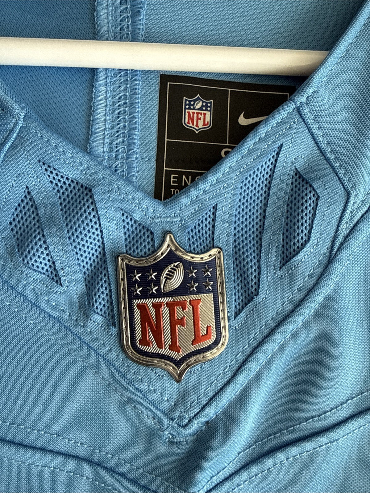 Men's Nike Treylon Burks #16 Tennessee Titans Throwback Vapor Lmtd Jersey Sz S