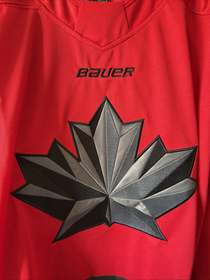 MEN’S BAUER NATHAN MACKINNON #29 TEAM CANADA 2026 OLYMPIC JERSEY SZ XL RED RARE