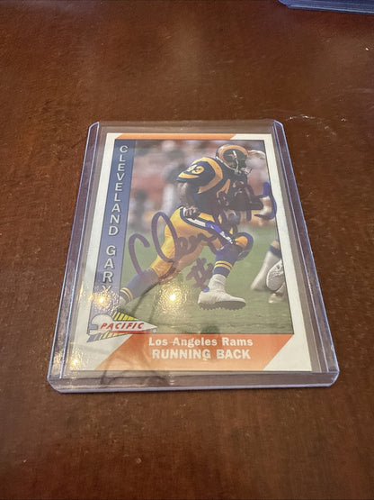 1991 Pacific - Cleveland Gary #251 Autograph