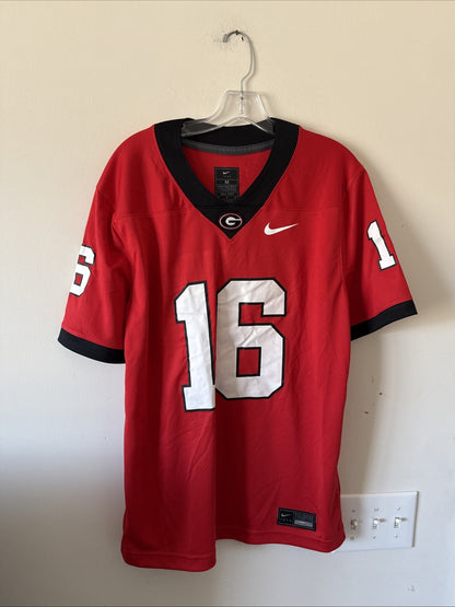 Men’s Nike Maurice Hayes Jr #16 Georgia Bulldogs NCAA Jersey Sz M - Red RARE