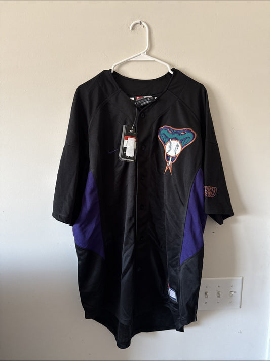 Men’s Nike Arizona Diamondbacks Snake Edition MLB Jersey Sz L - Black NWT