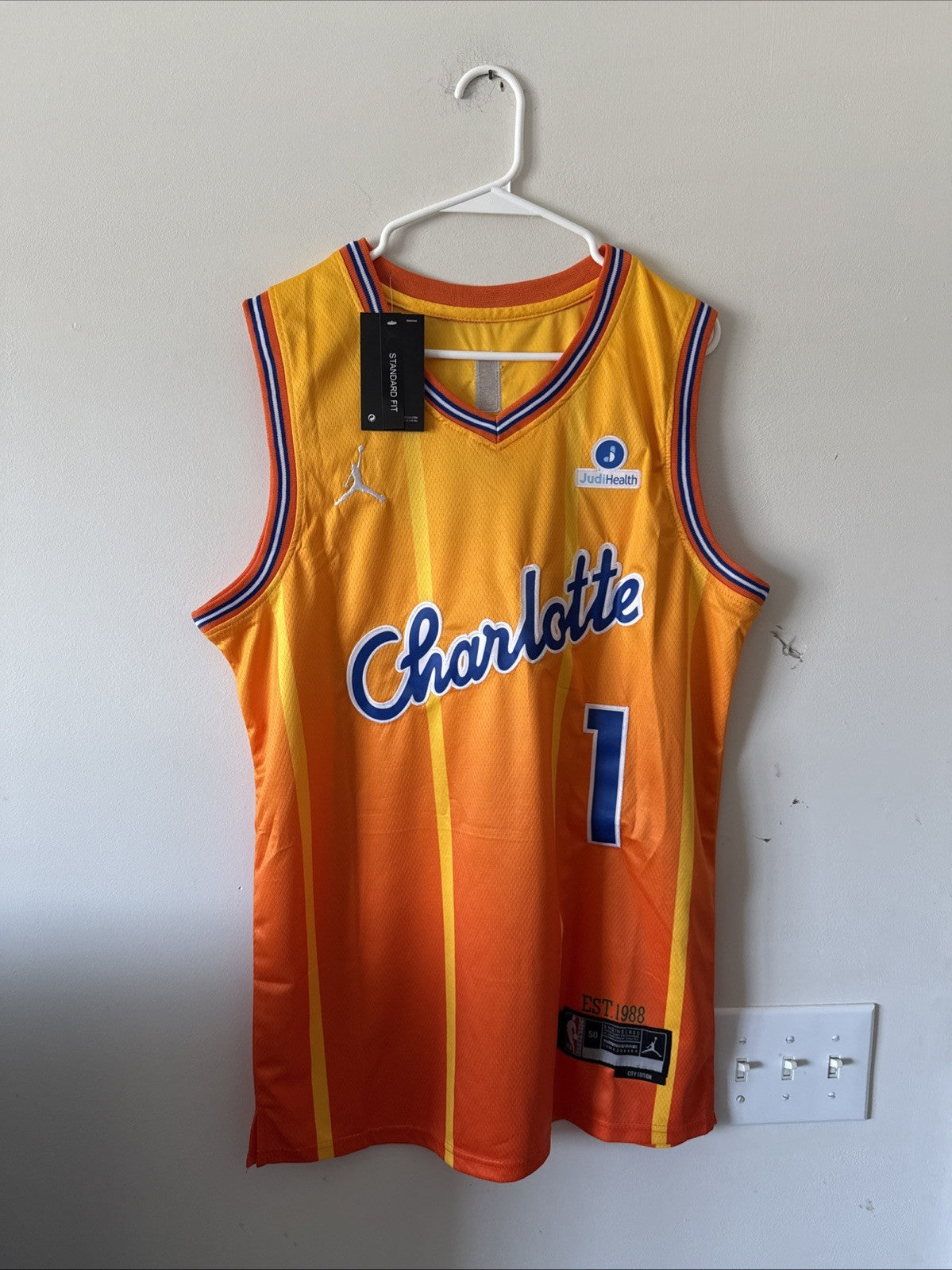 Men’s Jordan LaMelo Ball #1 Charlotte Hornets 2025/26 City Edition Jersey Sz 50