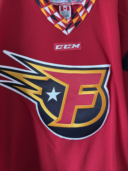 MEN’S CCM INDY FUEL ECHL AUTHENTIC HOCKEY GAME JERSEY SZ 52 - RED RARE