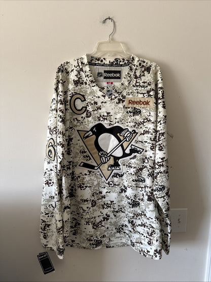 MEN’S REEBOK MARIO LEMIEUX #66 PENGUINS DIGITAL CAMO NHL JERSEY SZ 54 - NWT RARE