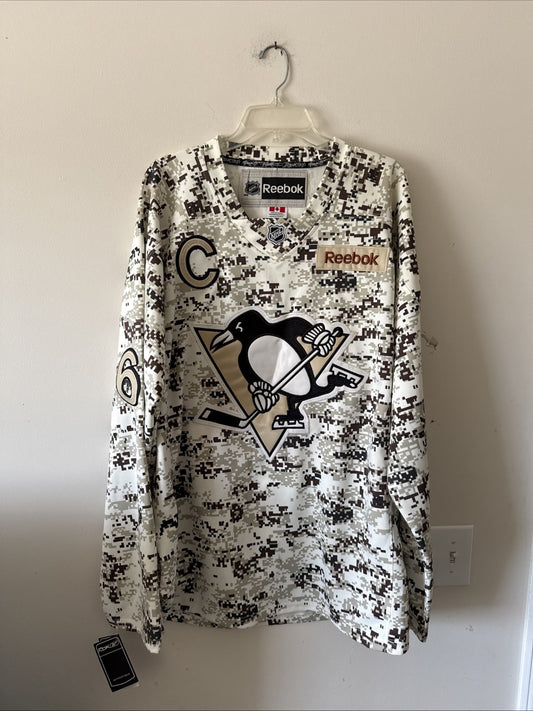 MEN’S REEBOK MARIO LEMIEUX #66 PENGUINS DIGITAL CAMO NHL JERSEY SZ 54 - NWT RARE