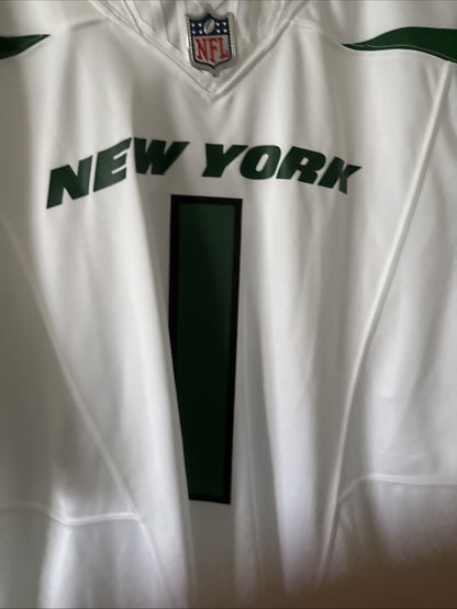Men’s Nike SAUCE GARDNER #1 New York Jets Vapor Limited Jersey SZ XL White RARE