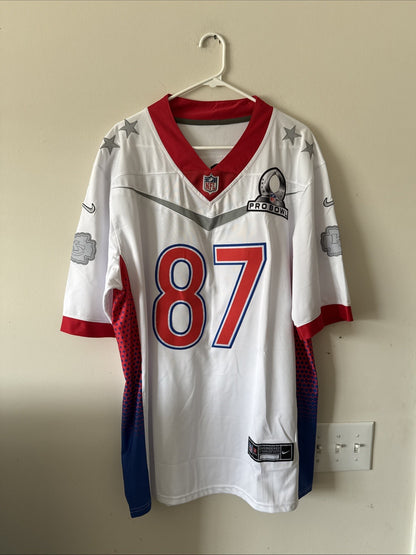 Men’s Nike Travis Kelce #87 Kansas City Chiefs 2022 Pro Bowl Jersey Sz L - RARE